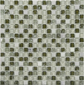 Мозаика No-231 камень и стекло (15х15х8) 305х305