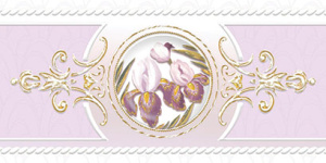 Ирисы сиреневый 92-03-57-313 бордюр 100х200х9 Акция