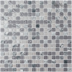 Мозаика S-858 камень стекло (15х15х4) 305х305
