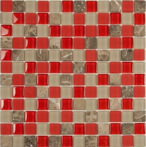 Мозаика S-808 камень стекло (23х23х48) 298х298